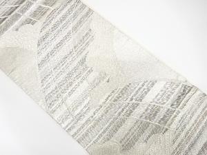 波に雲模様織出し袋帯